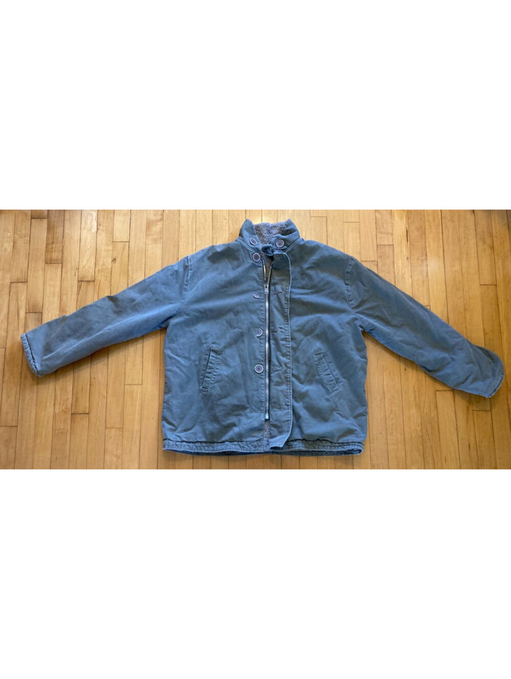 VTG Mens Sz 48 (3XL) PIA Prisoner Green CHORE Jacket Lined Oversized Distressed